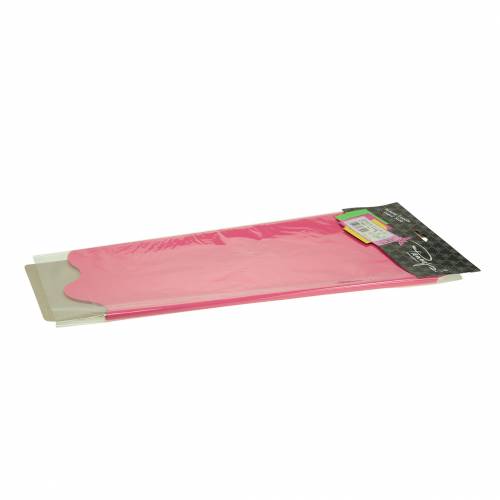 Floristik24 Rondella manschett rosa randig Ø60cm 50st