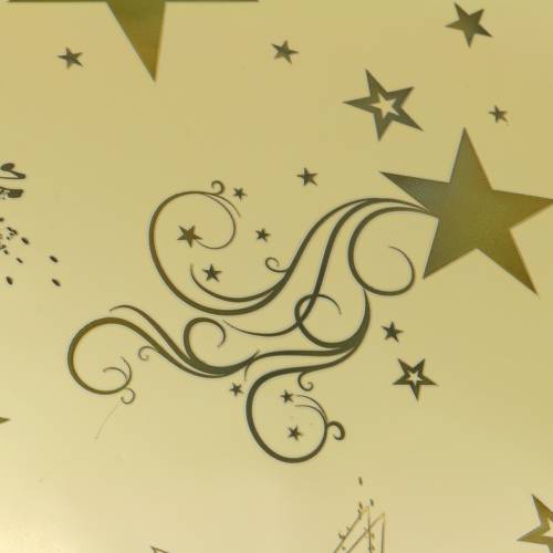 Floristik24 Rondella manschett julmotiv guld Ø60cm 50st