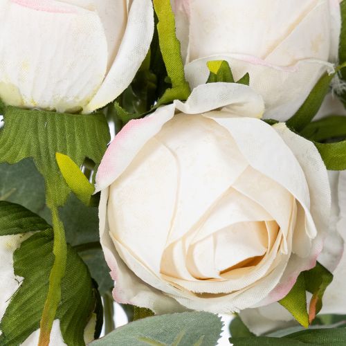 Artikel Konstgjord blombukett med rosor för elegant bordsdekoration, 31 cm, 3 stycken