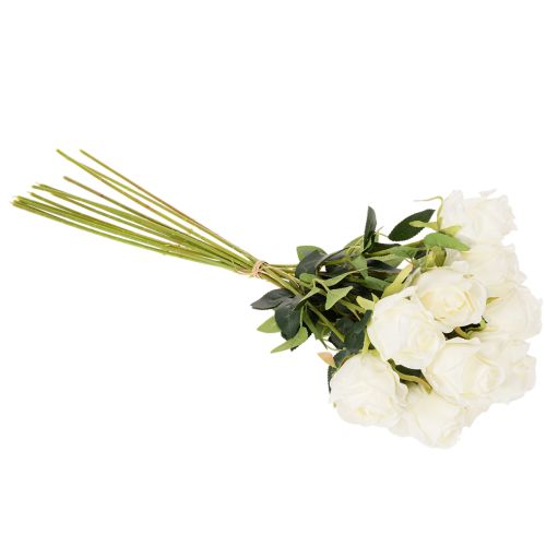 Konstgjord rosblomma, lång stjälk, för vas, 62 cm, 12 stycken | Floristik24.se