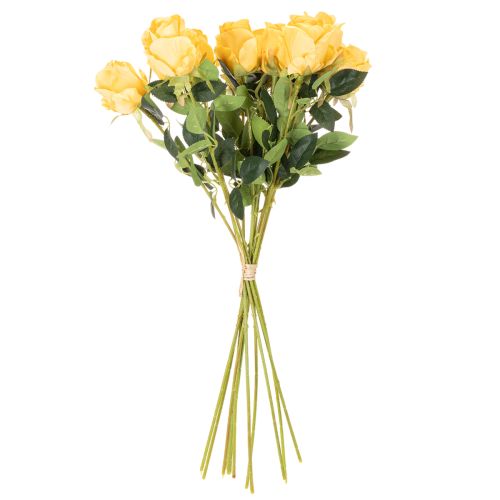 Konstgjord ros med lång stjälk, konstgjord blomma, 62 cm, 12 stycken | Floristik24.se