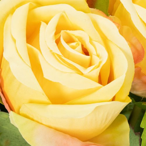 Artikel Rosbukettblomsterarrangemang för elegant dekoration i vardagsrummet 44 cm 6 st