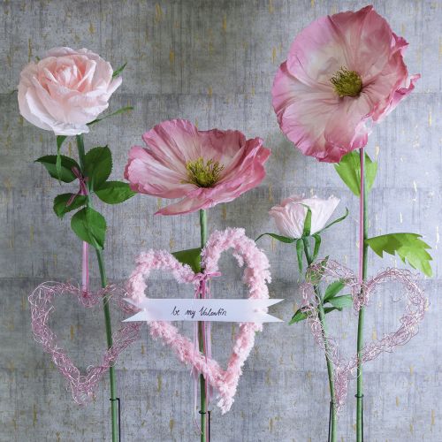 Artikel Konstgjord ros, jätteblomma för att dekorera vardagsrum och bröllop, 92 cm