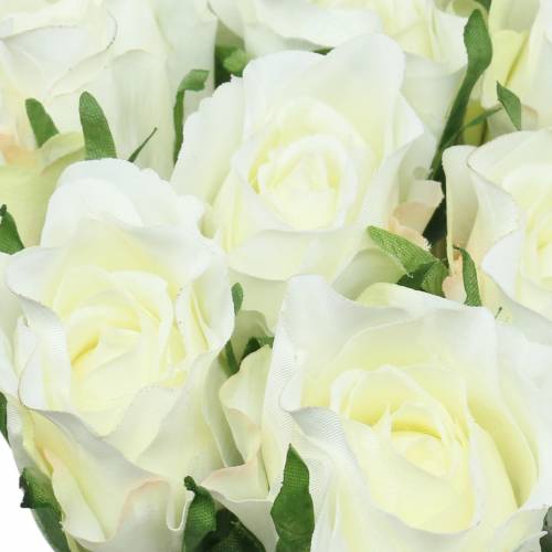 Floristik24 Rose vit 42cm 12st