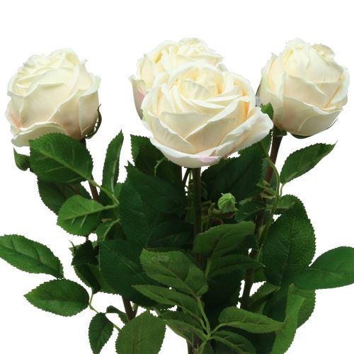 Floristik24 Rose i rosa 65 cm 4st