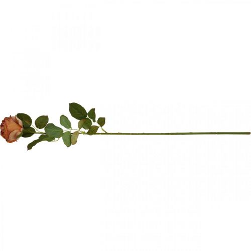 Artikel Konstgjord rosorange, konstgjord ros, dekorativ ros L74cm Ø7cm