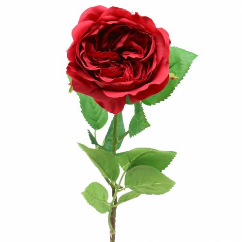 Ros konstgjord blomma röd 72cm