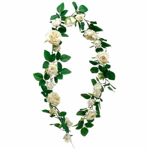 Floristik24 Romantisk Rose Garland Siden Blomma Konstgjord Rose Vine 160cm