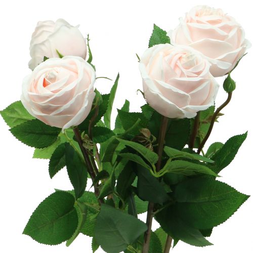 Floristik24 Rosebukett mjuk rosa 65cm 4 st