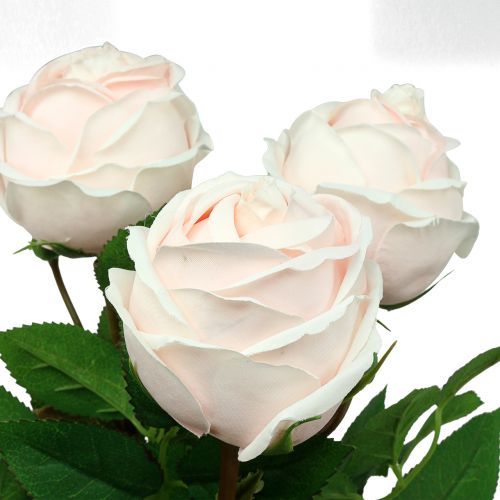 Floristik24 Rosebukett mjuk rosa 65cm 4 st