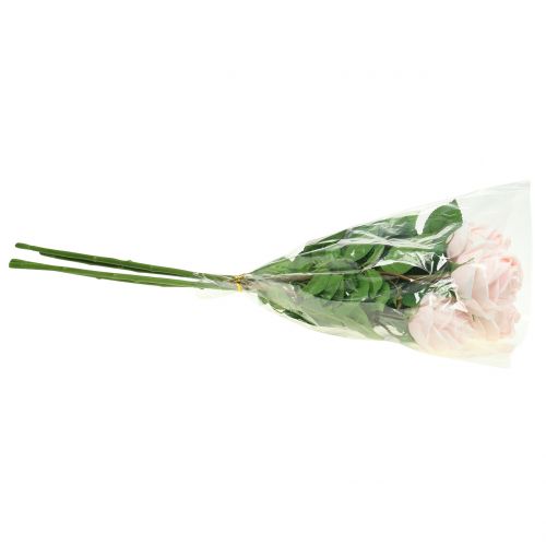 Floristik24 Rosebukett mjuk rosa 65cm 4 st