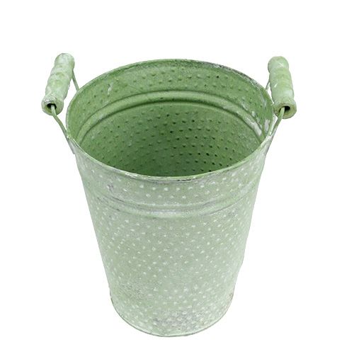 Floristik24 Metall roskruka grön Ø12cm H16cm