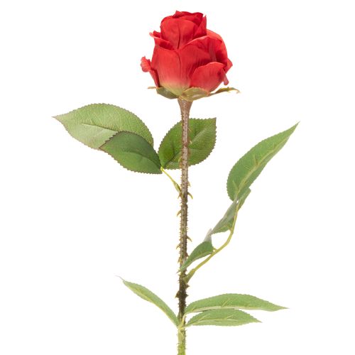 Roskvist sidenblomma konstgjord ros röd 72cm 3st | Floristik24.se