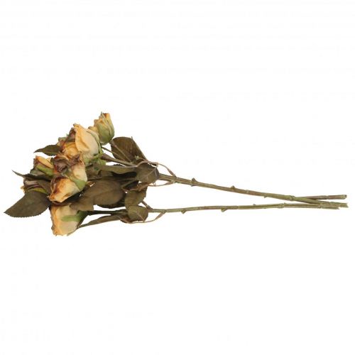 Artikel Dekorativa rosor bukett konstgjorda blommor rose bukett gul 45cm 3 st