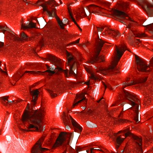 Artikel Rödmålade julstjärnor Ø2,5cm – 2:a val – 96 st