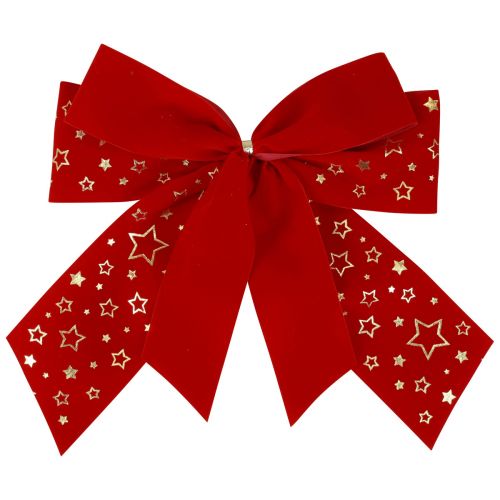 Artikel Röd rosett julstjärnor dekorativ rosett utomhus 21cm 2st