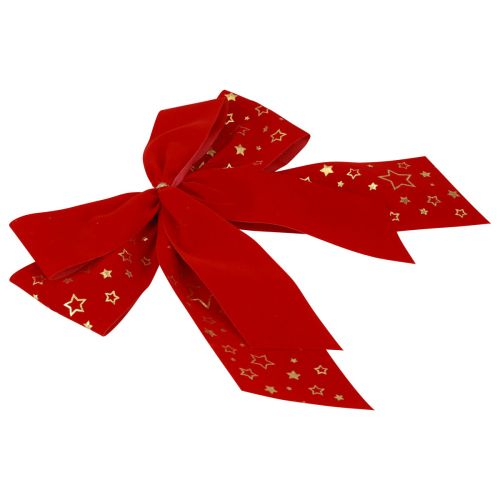 Artikel Röd rosett julstjärnor dekorativ rosett utomhus 21cm 2st
