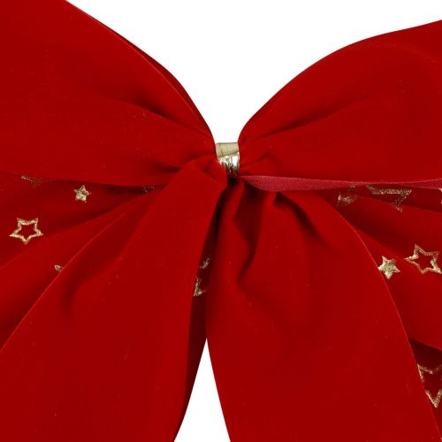 Artikel Röd rosett julstjärnor dekorativ rosett utomhus 21cm 2st