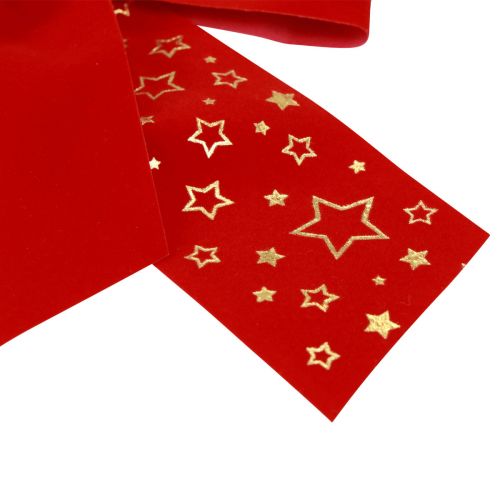 Artikel Röd rosett julstjärnor dekorativ rosett utomhus 21cm 2st