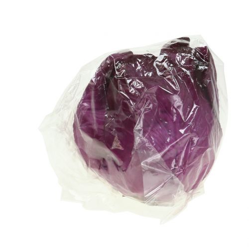 Konstgjord rödkål Real-Touch Ø12cm | Floristik24.se