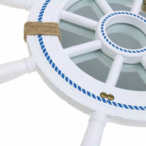 Floristik24 Dekorativ rattspegel vit Ø40cm