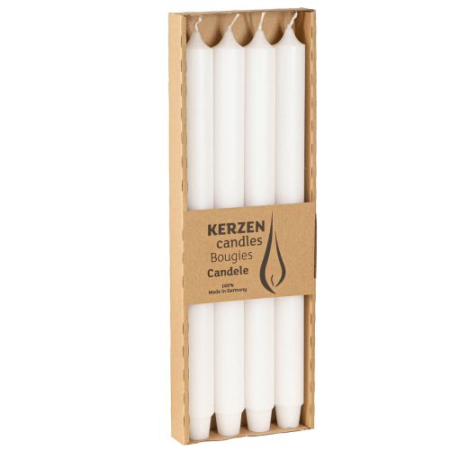 Artikel Rustika ljus vita med konfot 350/28mm 4 st