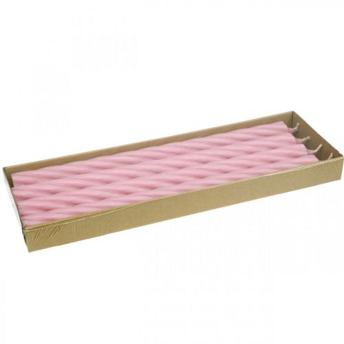 Artikel Rustika ljus pinnljus färgade rosa 350/28mm 4 st