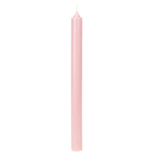 Rustika ljus Koniska ljus enfärgade rosa 350/28mm 4 st