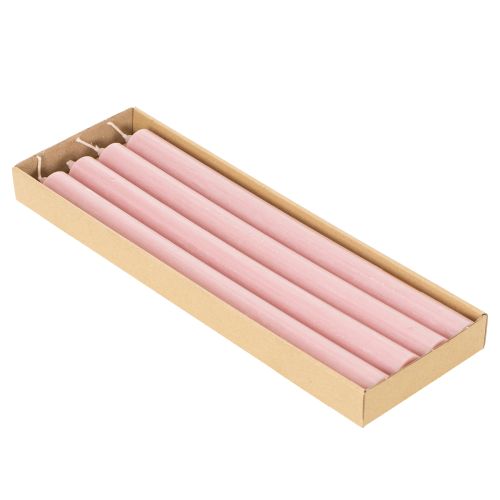 Rustika ljus Koniska ljus enfärgade rosa 350/28mm 4 st | Floristik24.se