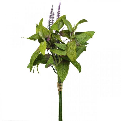 Artikel Konstgjord salviaklas, sidenblommor, salviagrenar konstviolett L26cm 4st
