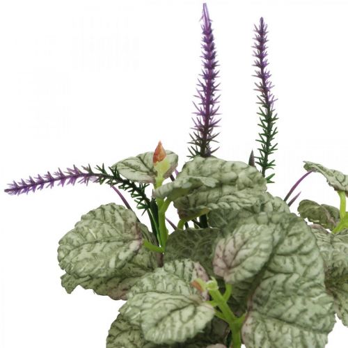 Artikel Konstgjorda sidenblommor, salvia i gäng, salvia silkesblomma violett L28cm 4st