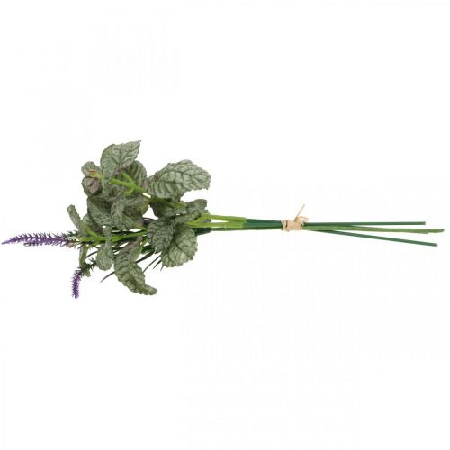 Artikel Konstgjorda sidenblommor, salvia i gäng, salvia silkesblomma violett L28cm 4st