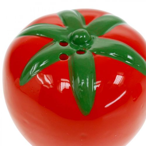 Floristik24 Peppar- och saltkar, bordsdekoration, shakerset i tomatlook, keramisk dekoration Ø6cm