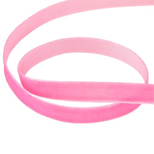 Artikel Sammetsband dekorativt band presentband sammet rosa 10mm 20m