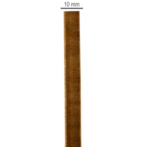Dekorativt sammetsband, smalt, 10 mm brett, 20 m långt, på rulle | Floristik24.se