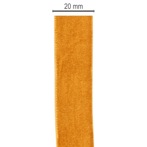 Sammetsband, dekorativt band för hantverk och förpackning, 20 mm, 10 m | Floristik24.se