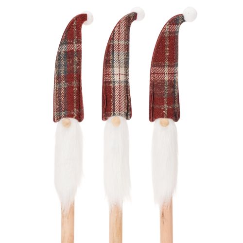 Jultomte dekorationspålar, jultomten med filthatt, 58 cm, 6 stycken köpa | Floristik24.se