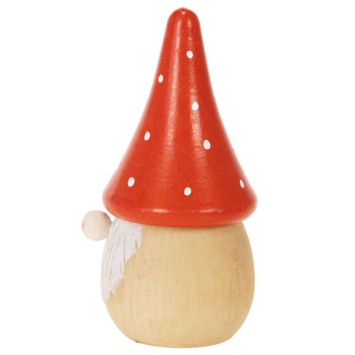 Mini Gnomefigur Flugsvamp Borddekoration 10 cm 6 st | Floristik24.se