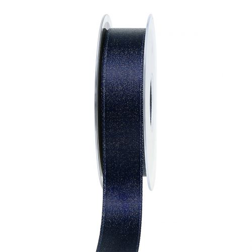 Artikel Satinband med glimmerblått 25mm 20m