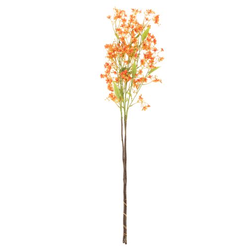 Konstgjord blomma orkidégren orange filigran rumsdekoration 110 cm 3 st | Floristik24.se