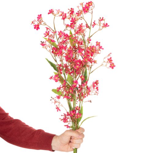 Konstgjord blommande gren Oncidium orkidédekoration 112cm 3st | Floristik24.se