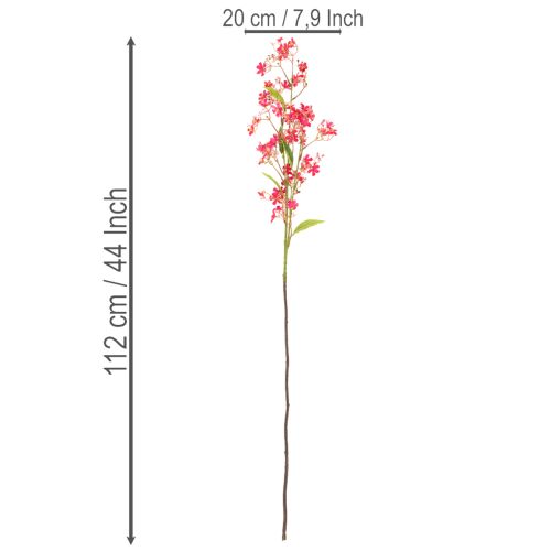 Konstgjord blommande gren Oncidium orkidédekoration 112cm 3st | Floristik24.se