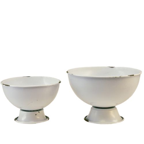 Artikel Koppskål dekorativ kopp vitrost Ø15cm H10cm set om 2