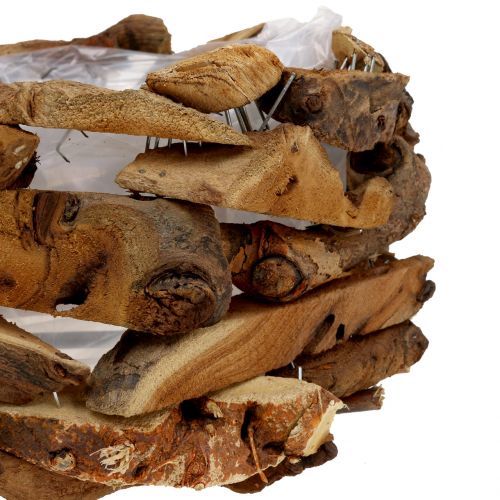 Floristik24 Skålbitar av trä natur Ø28cm H16cm