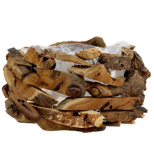 Floristik24 Skålbitar av trä natur Ø28cm H16cm