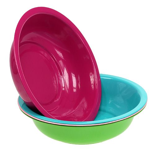 Floristik24 Dekorativ skål färgglad sort. Ø29cm 4st