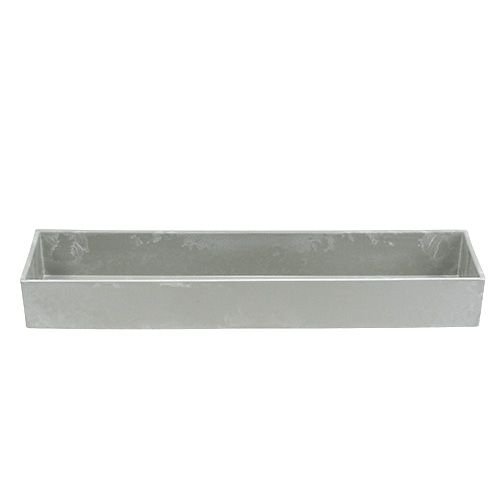 Artikel Skål fyrkantig grå 41,5cm x 10,5cm H5cm