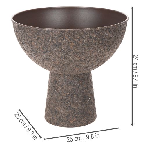 Rund planteringslåda på stativ, modern växtkruka, 25 cm | Floristik24.se