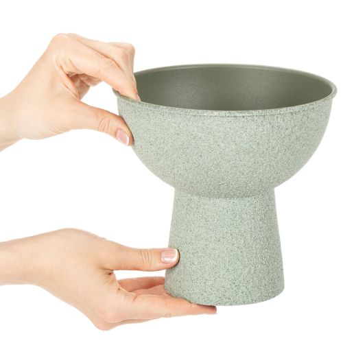 Modern rund kruka på hög bas, 18 cm | Floristik24.se