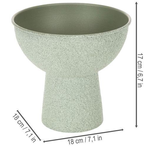 Modern rund kruka på hög bas, 18 cm | Floristik24.se